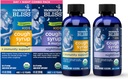 Mors Bliss Organic Hoste Syrup & Mucus til børn, Dag og nat Combo Pack med C-vitamin og immunforsvar, Indeholder Organic Honey and Ivy Leaf, 4 Fl Oz (pakke af 2)