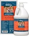 Alaska Naturals Wild Alaska Salmon Fish Oil Supplement for Hunde Hud og Coat med EPA DHA Omega 3 Fedtsyrer flydende mad Topper 64 oz. Pumpe