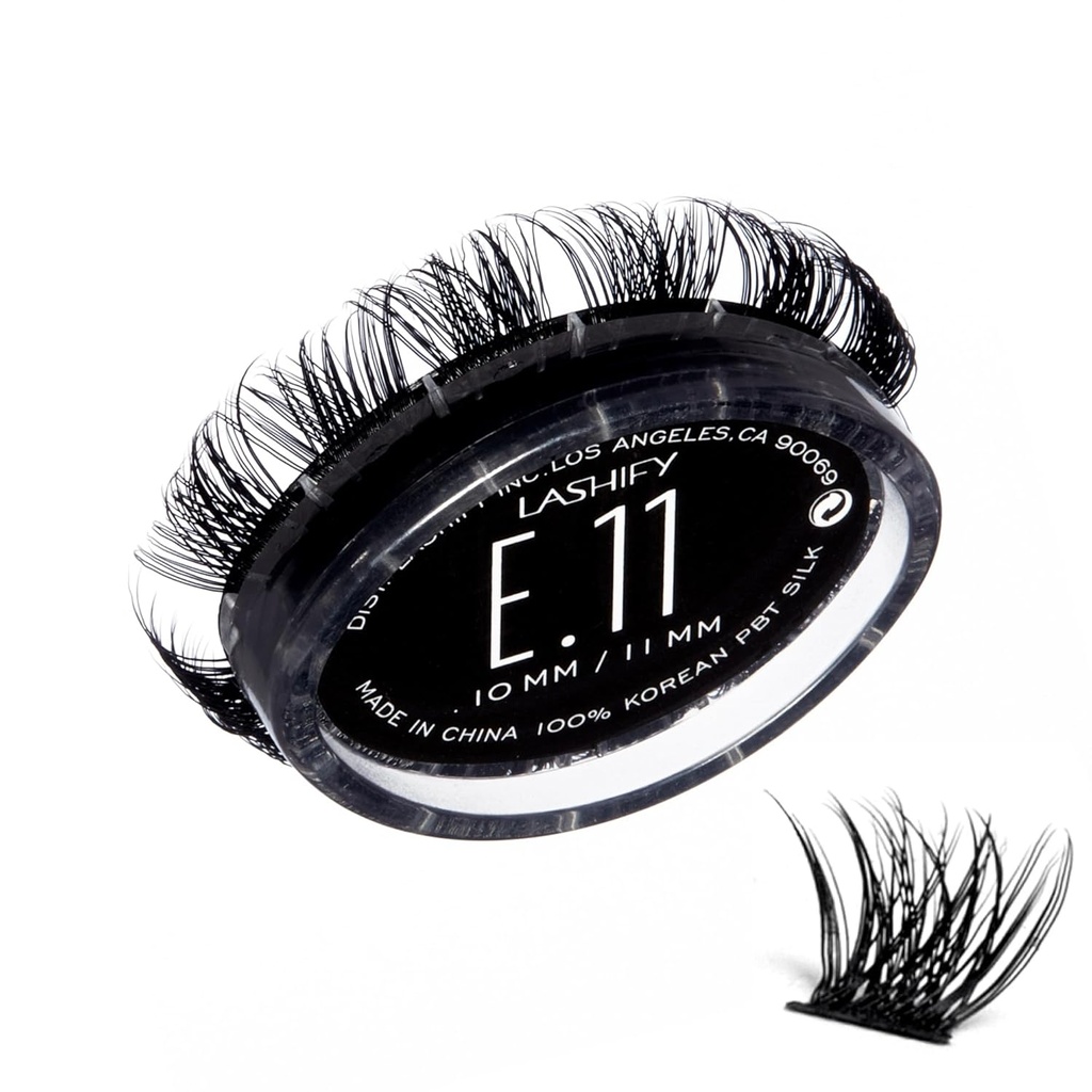 Lashify Extreme 11mm Gossamer DIY Eyelash Extensions Refill, Black, Easy False Lass To Add Tremonous Volume