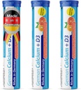 Tysk Calcium + D-vitamin drik Effervescent tabletter 60 Servering Orange- Grapefrugt Flavour - 500 mg Calcium, 2,5 μg vitamin D3 - T & D Pharma - Made in Germany