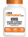 Bulkaddiments.com HMB kapsler - som Calcium HMB supplement, Beta- Hydroxy beta- methylbutyrat - Gluten Free, 2 kapsler per servering (1000 mg), 300 greve (pakke med 1)