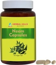 HERBAL HILLS Neem kapsler 120 Vegie kapsler Neem Leaf Azadirachta Indica 700 mg pulver og ekstrakt Blend i en kapsel