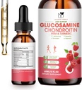 Glucosamin Chondroitin MSM Liquid Drops- w / Gurkemeje Boswellia Quercetin Bromelain- Vegan, Antioxidant Support for Back, Knee, Hands- Joint Support Support Support Supports Sunde Joints, Mobility & Cartiage