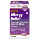 HealthCareAisle Allergy Relief - Fexofenadine Hydrochloride Tablets USP, 180 mg - 180 tabletter - Allergi Medicin, non- Drowsy 24- Hour Relief