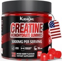Creatin monohydrat Gummier til mænd og kvinder, Sugar Free Vegan Creatin Gummies 5g for muskel styrke, energi Boost, Pre Workout Kosttilskud, Boost Focus & Endurance