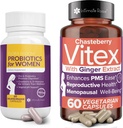 Intimate Rose Save 10% på Vaginal Probiotika for kvinder - 60 Counts & Vitex Chasteberry Supplement for kvinder - 60 kapsler
