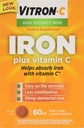 VITRON- C Høj potens Iron Plus C-vitamin tabletter - 60 Ea - 3 pakninger