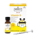 Zarbees D-vitamindråber til spædbørn, 400IE (10mcg) Baby & Toddler Liquid Supplement, Newborn & Up, Dropper Syringe inkluderet, 0.47 Fl Oz