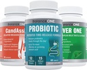 Balance ONE 3-in-1 Bundle Note 124; Probiotisk, CandAssist, Lever One