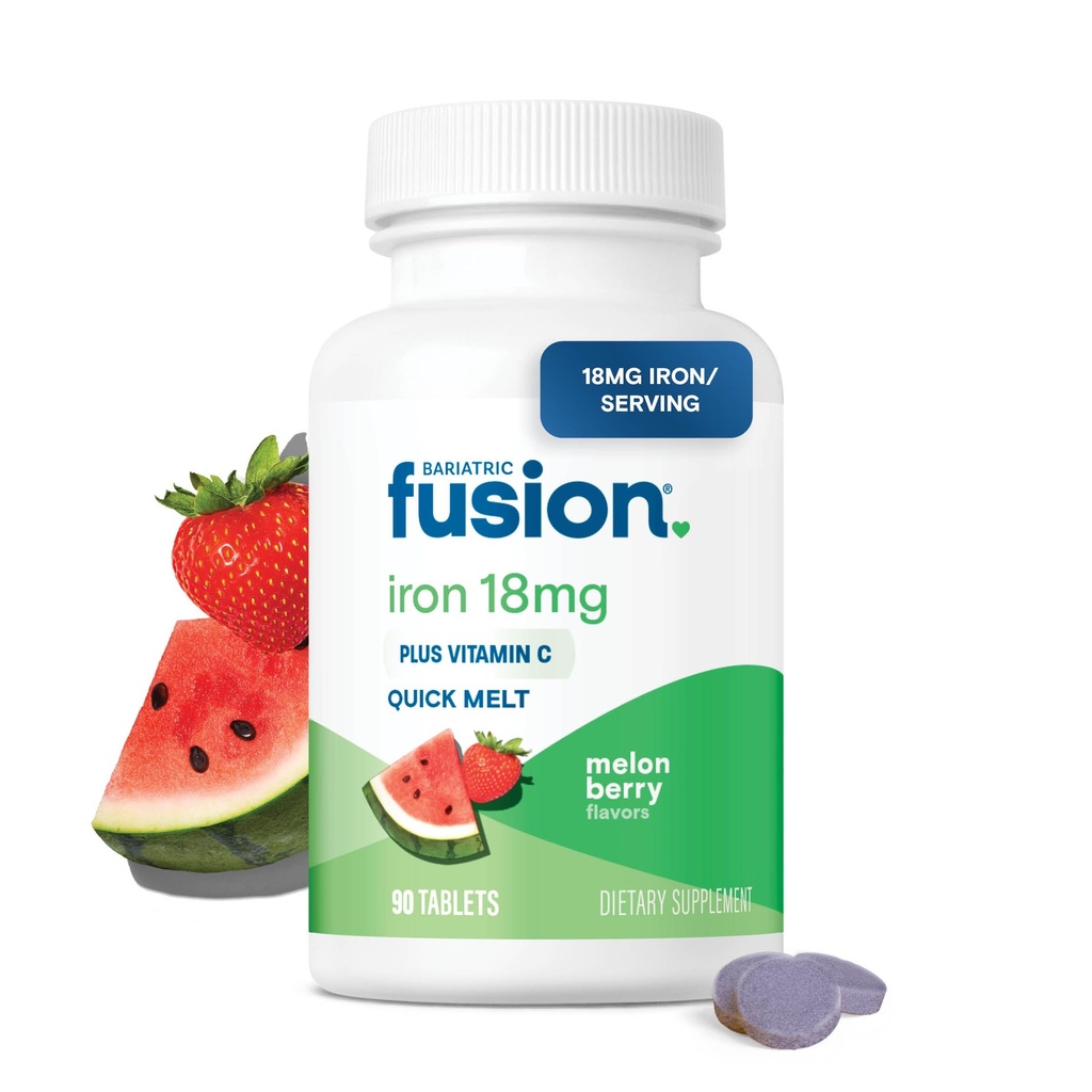 Bariatric Fusion Iron Supplement for kvinder Quick Salt 124; Sukker fri opløselige iron tabletter
