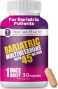 ProCare sundhed Bariatric Multivitamin med 45 mg jern (30 Let at synke kapsler) - Når dagligt post- Op Support til Gastric Bypass & Ærme med 1 måned Tilgang, Ingen kunstige farver, Gluten- fri