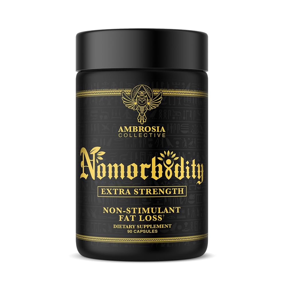 Ambrosia Nomorbidity Advanced Appetite Control & Hunger Management Formel 124; Appetite Suppressant & Mood Support med KSM- 66 Ashwagandha, Garcitrin, og Thinogen