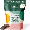 wellious mandel protein pulver (chokolade) - 18 Bedste af Pure Healthiest Vegan protein til kvinder & mænd - perfekt gluten- fri, soy- fri & glat Gut venligt protein pulver til sport ernæring