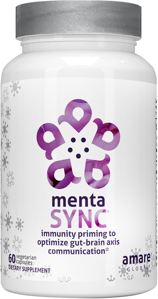 Amare Global MentaSync ® Optimeret Gut Brain Axis Communication Supplement for immunsystem, 60 kapsler