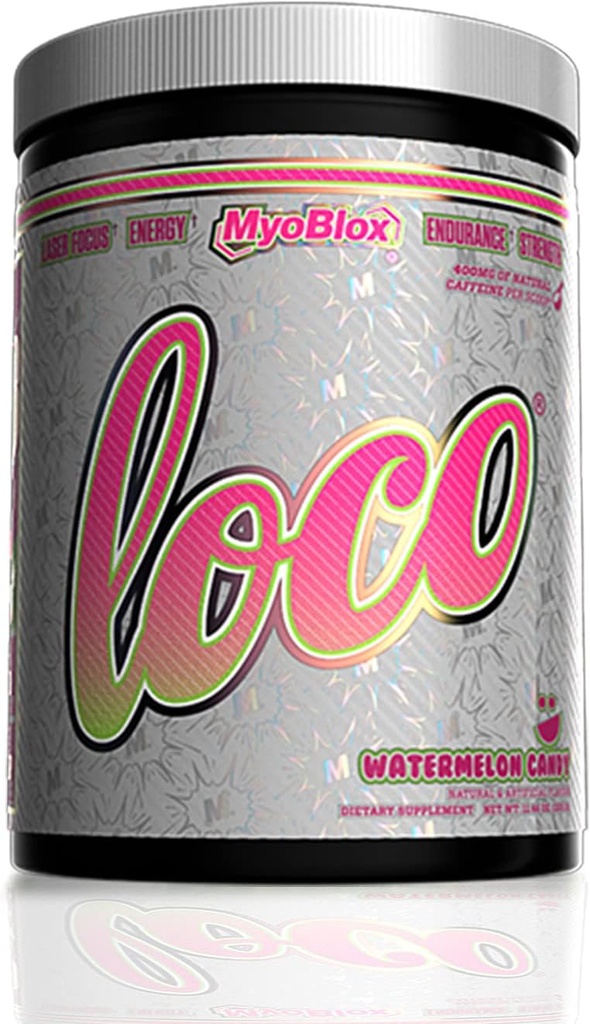 MyoBlox LOCO ® Pre- workout Nitric Oxide Booster Note 124; Understøtter Muskelpumper & Forbedret vaskularitet
