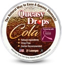 Tre Lollies Queasy Drops - Cola Flavor - Relief from Kvalme & Rejse Sygdom, Lindrer en tør mund & Settles Mave - Naturlige ingredienser - 21 ct