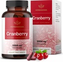 HERBAMAMA Cranberry Extract Kapsler - 30,000mg Cranberry Powder til Urinary Tract Support - Vegan, Non- GMO Brege Support Supplement, 100 Caps