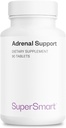 Supersmart - Adrenal Support (Advanced Formel) - med Rhodiola Rosea, Holy Basil Tulsi, Magnesium - Adaptogene Urter Support 124; Non- GMO & Gluten Free - 90 tabletter