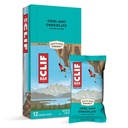 CLIF KARS - Energy Bars - Cool Mint Chokolade - Med Koffein - Lavet med Økologisk Havre - Plant baserede fødevarer - Vegetar - Kosher (2.4 Ounce Protein Bars, 12 Greve) Packaging May Vary