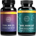 Primær Høst Mind Fuel & Magnesium Glycinate Kosttilskud til kvinder og mænd Magnesium og Mind Fuel Brain Booster Pills Bundle