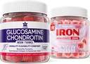 Glucosamin Chondroitin Gummies + jerntilskud til kvinder
