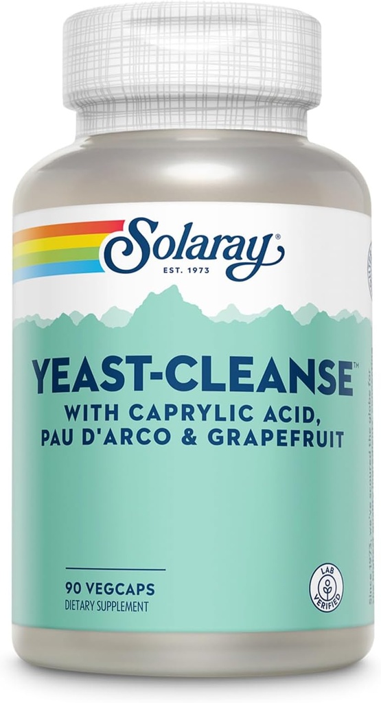 SOLARAY Yeast- Cleanse - 90 Vegetariske Kapsler