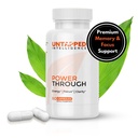Power through - Nootrop Brain Supplement for Hukommelse og Fokus med L- Theanin, Bacopa Monnieri, Rhodiola Rosea, B12, Energy Pills, Mood Support & Best Brain Supplement for Hukommelse Fokus