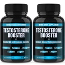 Dr. Emy 's (2 Pack Testosteron Booster- Tongkat Ali Fadogia Agrestis Nitrooxid Ashwagandha tillæg til mænd med L Arginin Citrullin Fenugreek - Turkesterone Pre Workout Pump (120 kapsler)