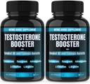 Dr. Emy 's (2 Pack Testosteron Booster- Tongkat Ali Fadogia Agrestis Nitrooxid Ashwagandha tillæg til mænd med L Arginin Citrullin Fenugreek - Turkesterone Pre Workout Pump (120 kapsler)