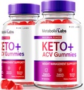 rize labs - - Metabolix Labs Keto Plus ACV Gummies - Vægt Management Support Apple Cider Vincipes Supplement (120 Gummies)