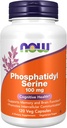 Now Foods Supplements, Phosphatidyl Serine 100 mg med phospholipid compound derived from Soy Lecithin, 120 Veg Capsules