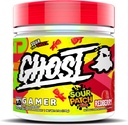 GHOST Gamer: Energi og fokus Support Formel - 40 Serveringer, Sour Patch Kids Redberry - Nootropics & Natural Coffein for Opmærksomhed, Nøjagtighed & reaktion tid - Vegan, Gluten- Free
