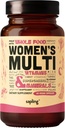 Multivitamin til kvinder - Daglige kvinders Multivitamin - Metyleret B kompleks med hele fødevarer ingredienser, vitamin B12, Folate, A, C, D3, E, K2, Økologiske Frugter & Grøntsager - Vegan, Non- GMO - 60 Caps
