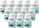 Magnesium Bisglycinat 200mg - High Absorption Chelated Magnesium Supplement - Genatle on Mave, Gluten- Free, Supports Sleep, Muscle Cramp & Positive Mood - 120 Kapsler (Pakning med 12)