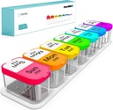 Daviky Extra Large Pill Organizer 7 Dag, XL Ugentlig Pill Box 2 gange om dagen, AM PM Medicin Pill Organizer til tillæg, Big Daily Pill sag med stor Container til at holde vitaminer og medicin