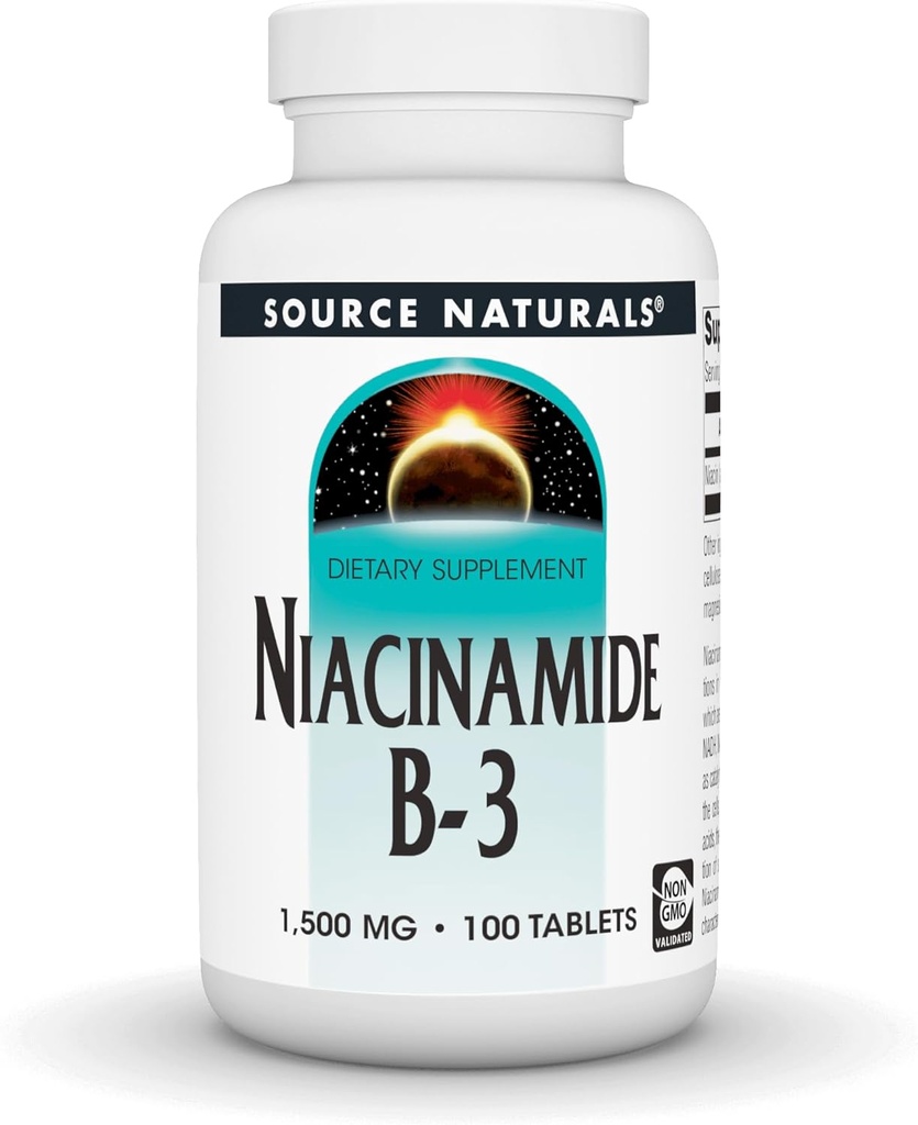 Source Naturals Niacinamide B-3-1500 mg, 100 Tablets