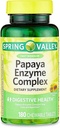 Papaya Enzyme Complex tyggetabletter Kosttilskud, 180 Tælling