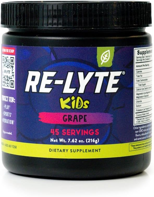 REDMOND Re- Lyte Kids Hydration Elektrolyte Mix Powder, Grape 7,62 oz