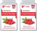 Rosehip Health + (pakning med 2) 500 mg 120 tabletter - UK Manufactured GMP Garanteret kvalitet - Egnet til vegetarer og vegetarer af Provis Healthcare