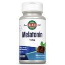 KAL Melatonin 1mg sovestøtte, Melatonin supplement understøtter opkalkning afslapning og en sund søvn cyklus, hurtig opløsning ActivMelts, Natural Chocolate Mint Flavor, Vegetar, 120 Serv, 120 Micro Tabs