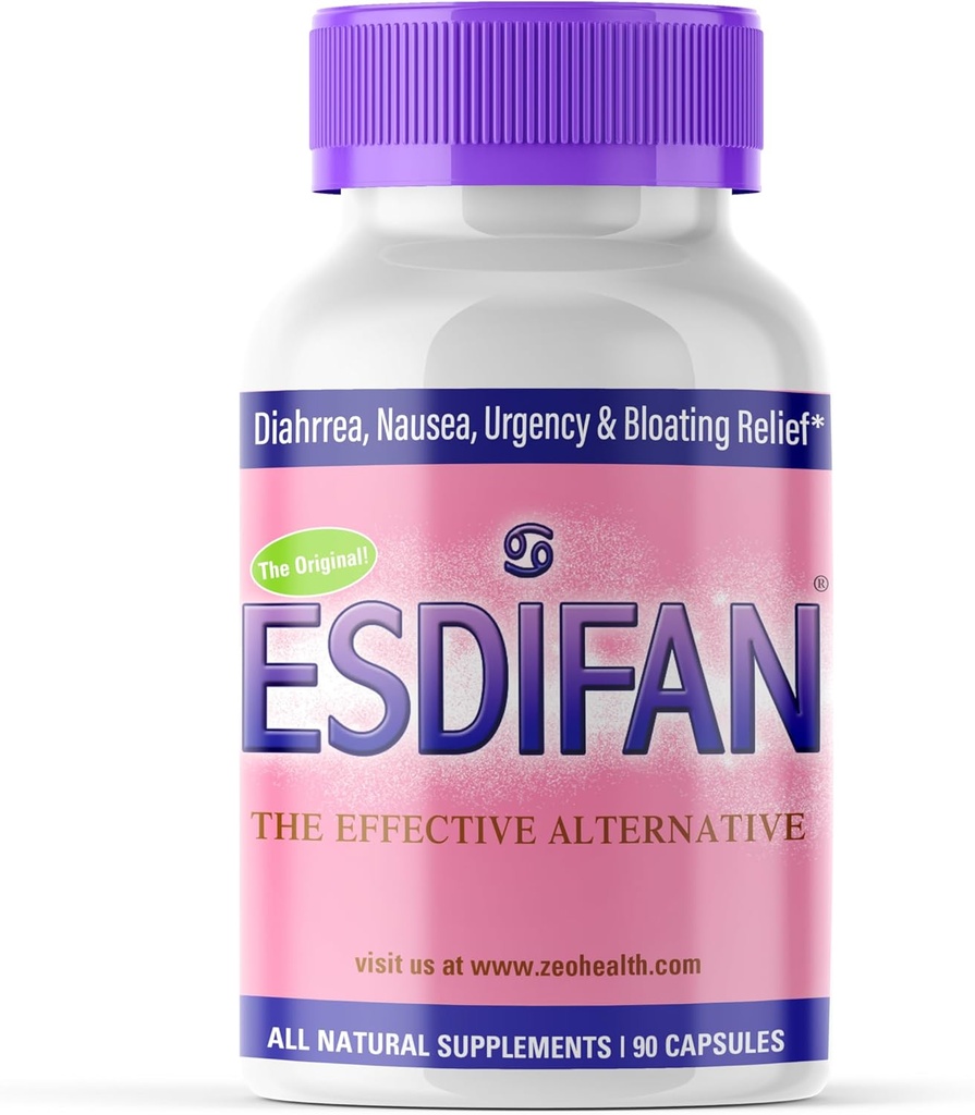 ; Understøtter naturlig lindring af Diarré, IBS, Kvalme, Gas & Bloating; 124; fremmer Gut Sundhed, Energi & Nutrient Absorption 124; med Zeolit, B- 12 og Calcium (90 kapsler)