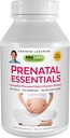 ANDREW LESSMAN Prenatal Essentials 180 Kapsler - Komplette Prenatale Vitaminer for kvinder, Ingen tilsætningsstoffer Prenatal Multivitamin, Næringsstoffer til kvinder Prenatal, Postnatal- methylfolate Prenatal med jern