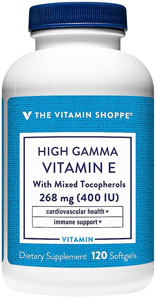 High Gamma E-vitamin - understøtter immunforsvar og kardiovaskulær sundhed - 400 IE (120 Softgels)