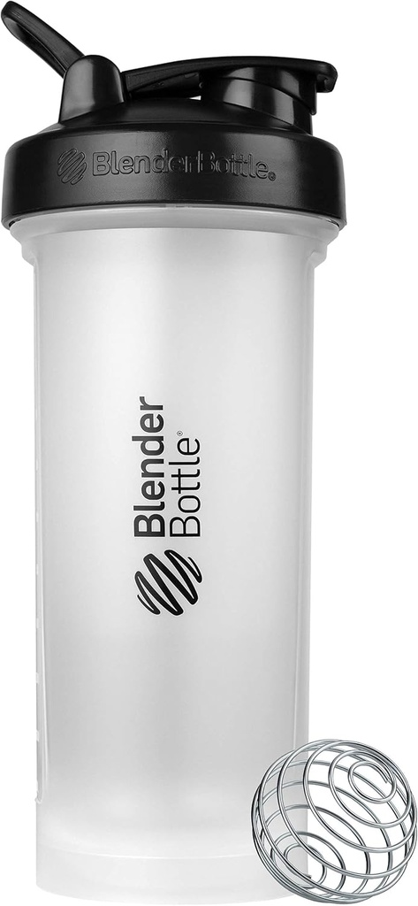 BlenderFlaske Classic V2 Shaker Flaske Perfekt til Protein Shakes og Pre Workout, 45-Ounce, Clear / Black