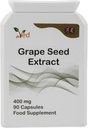 Med OPC Grape Seed Extract kapsler, min. 95% Oligomeric Proanthocyanidin, 400 mg 90 Vegan Capsule (3 Måneders Tilgang)
