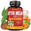 Organic Bitter Melon Extract Kapsler - Kombineret Neem, Bukkehorn, Curcumin, Hvidløg & Papaya - 150 Tæl for 5 Måneder - Understøtter krop, fordøjelsesbesvær, hud, immunforsvar og samlede wellness