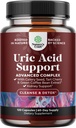 Green Coffee Bean Extract for Uric Acid Cleanse & Detox - Grønne kaffebønner med gurkemeje, Tart Cherry & Selleri frø til voksne - Daglig Uric Acid Flush til Joints Support & Nyre Cleanser - 120 Ct