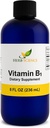 Flydende vitamin B1 Drops - Daily Thiamin supplement til støtte fordøjelse, nervesystem, hjerte sundhed, stress Relief, Natural Energy Booster - 500% DV, 288 Servere pr flaske - 8 fl. oz
