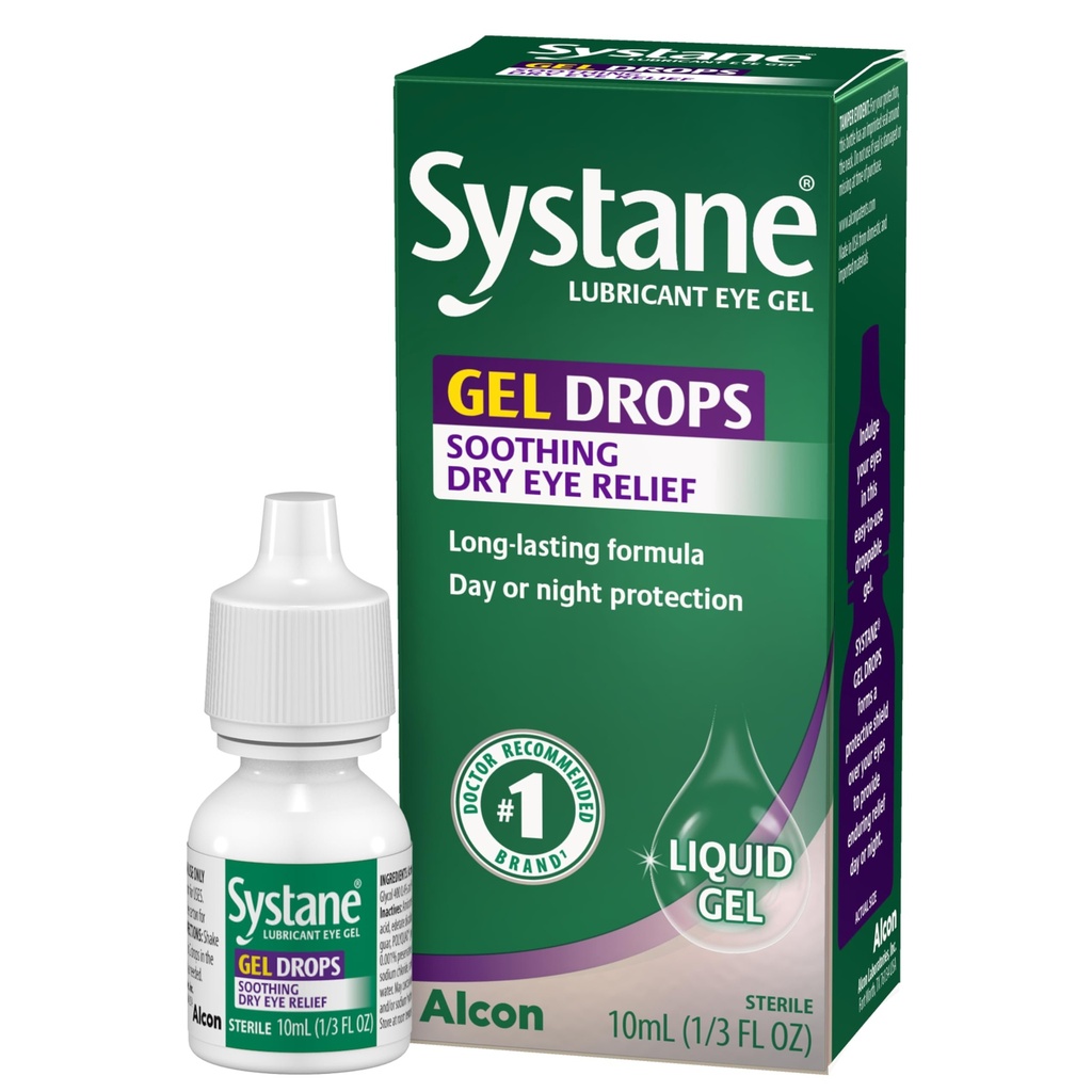 Systane smøremiddel Eye Gel Drops, 10- ml (Packaging May Vary)