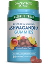 Nature 's Truth Ashwagandha Gummies against 124; 60 Greve # 124; Tropical Flavor # 124; Vegan, Non- GMO, & Gluten Free Supplement